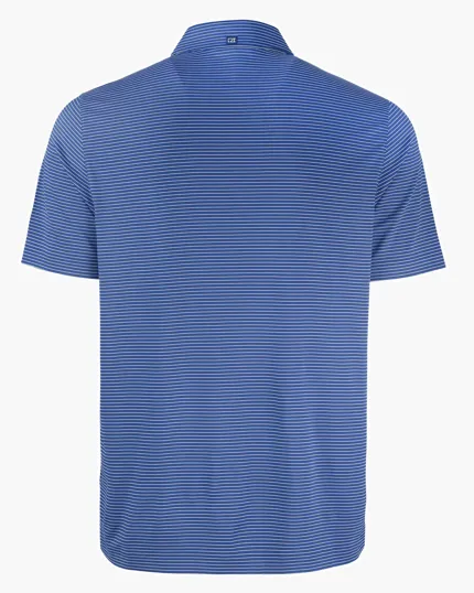 Forge Recycled Fine Line Stripe Four-Way Stretch Men's Polo — view 22