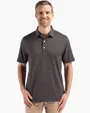 Forge Recycled Fine Line Stripe Four-Way Stretch Men's Polo — view 2