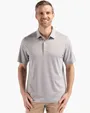Forge Recycled Fine Line Stripe Four-Way Stretch Men's Polo — view 6