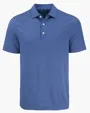 Forge Recycled Fine Line Stripe Four-Way Stretch Men's Polo — view 14