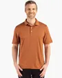 Forge Recycled Fine Line Stripe Four-Way Stretch Men's Polo — view 24