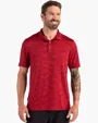 Coastline Recycled Double Peached Camo Print Men's Polo — view 5