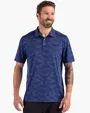Coastline Recycled Double Peached Camo Print Men's Polo — view 6