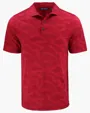 Coastline Recycled Double Peached Camo Print Men's Polo — view 11