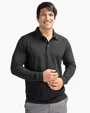 Advantage Recycled Cotton-Blend Pique Long Sleeve Polo
