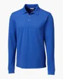 Advantage Recycled Cotton-Blend Pique Long Sleeve Polo — view 6