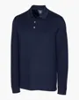Advantage Recycled Cotton-Blend Pique Long Sleeve Polo — view 7