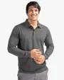 Advantage Recycled Cotton-Blend Pique Long Sleeve Polo — view 15