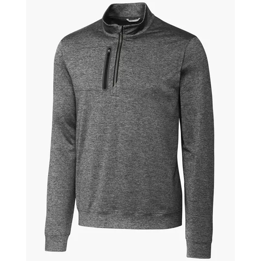 Stealth Heathered Men's Quarter Zip — view 9