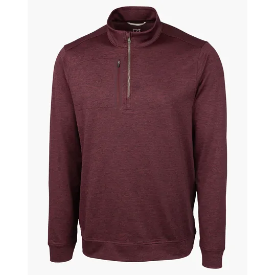 Stealth Heathered Men's Quarter Zip — view 20