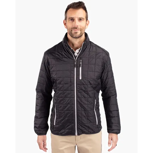 Rainier Recycled Insulated Puffer Jacket, Full Zip — view 3