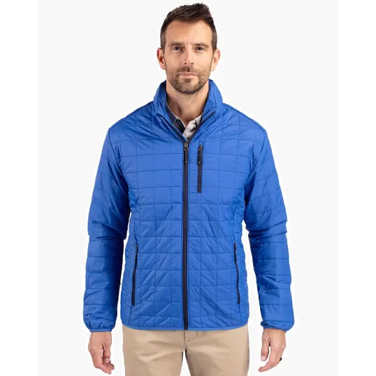 Rainier Recycled Insulated Puffer Jacket, Full Zip — view 6