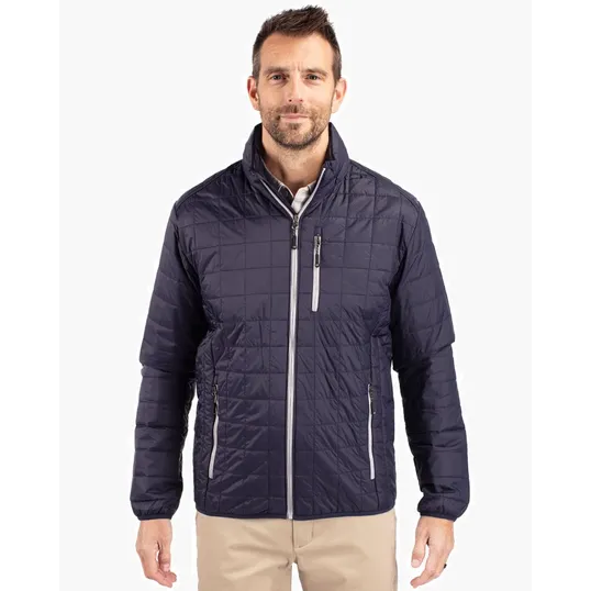 Rainier Recycled Insulated Puffer Jacket, Full Zip — view 9