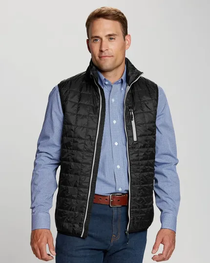 Rainier Recycled Insulated Puffer Full Zip Vest — view 2