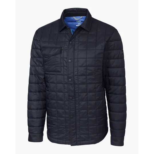 Rainier Recycled Insulated Puffer Full Zip Shirt Jacket — view 6