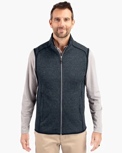 Mainsail Sweater-Knit Mens Full Zip Vest — view 5