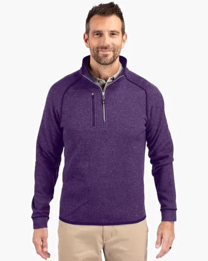 Mainsail Sweater-Knit Half Zip Jacket — view 4