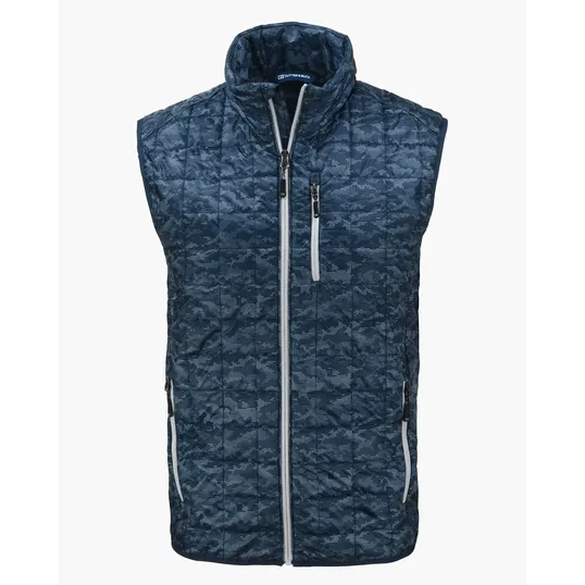 Rainier Recycled Insulated Printed Puffer Vest — view 4