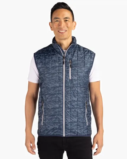 Rainier Recycled Insulated Printed Puffer Vest — view 2