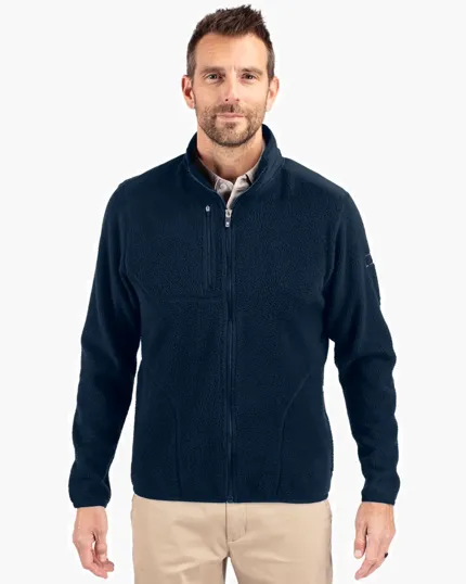Cascade Epic Comfort Recycled Sherpa Fleece Men's Full Zip Jacket — view 2