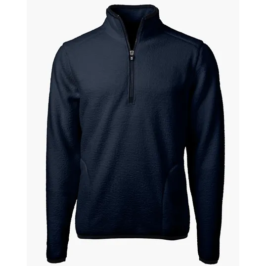 Cascade Epic Comfort Recycled Sherpa Fleece Men's Quarter Zip Jacket — view 8
