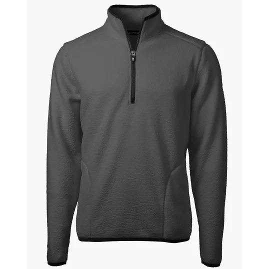 Cascade Epic Comfort Recycled Sherpa Fleece Men's Quarter Zip Jacket — view 10