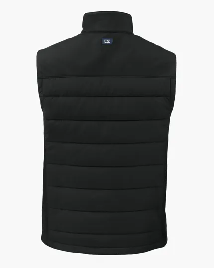 Evoke Recycled Honeycomb Fleece Mens Hybrid Full Zip Vest — view 10