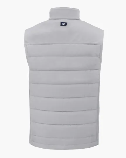 Evoke Recycled Honeycomb Fleece Mens Hybrid Full Zip Vest — view 11