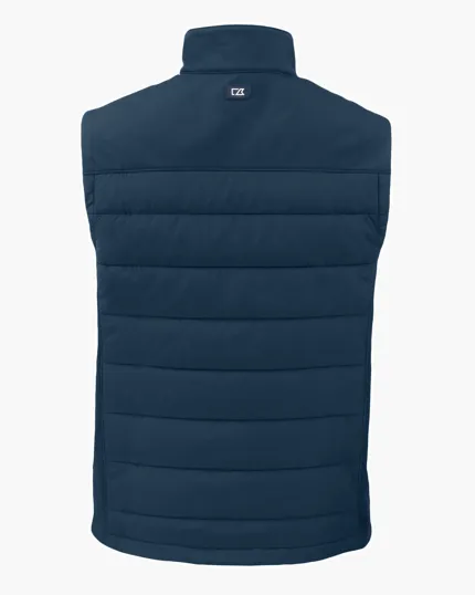 Evoke Recycled Honeycomb Fleece Mens Hybrid Full Zip Vest — view 13