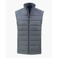 Evoke Recycled Honeycomb Fleece Mens Hybrid Full Zip Vest — view 7