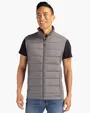 Evoke Recycled Honeycomb Fleece Mens Hybrid Full Zip Vest — view 2