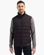 Evoke Recycled Honeycomb Fleece Mens Hybrid Full Zip Vest — view 15