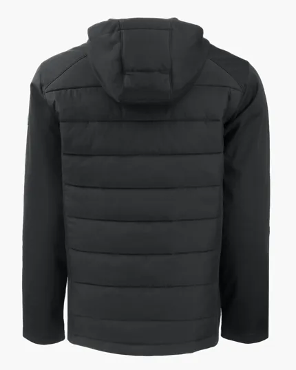 Evoke Recycled Honeycomb Fleece Men's Hybrid Full Zip Jacket — view 11