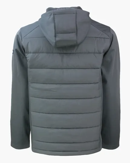 Evoke Recycled Honeycomb Fleece Men's Hybrid Full Zip Jacket — view 13