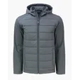 Evoke Recycled Honeycomb Fleece Men's Hybrid Full Zip Jacket — view 8