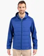 Evoke Recycled Honeycomb Fleece Men's Hybrid Full Zip Jacket — view 5