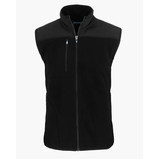 Cascade Epic Comfort Recycled Sherpa Fleece Men's Full Zip Vest — view 5