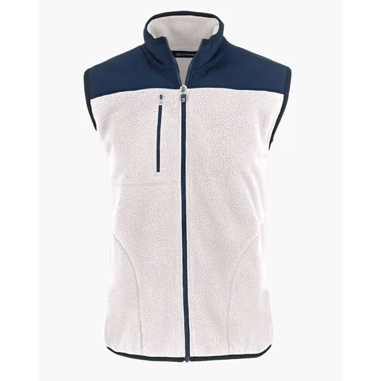 Cascade Epic Comfort Recycled Sherpa Fleece Men's Full Zip Vest — view 8