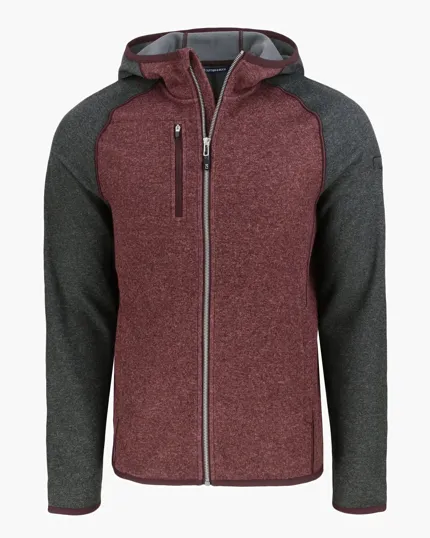 Men's Full Zip Hooded Sweater-Knit Jacket — view 10