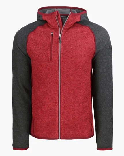 Men's Full Zip Hooded Sweater-Knit Jacket — view 11