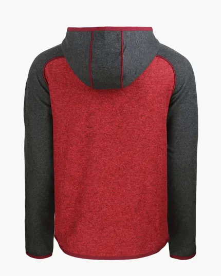Men's Full Zip Hooded Sweater-Knit Jacket — view 19
