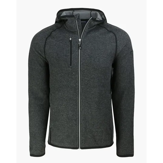 Men's Full Zip Hooded Sweater-Knit Jacket — view 12