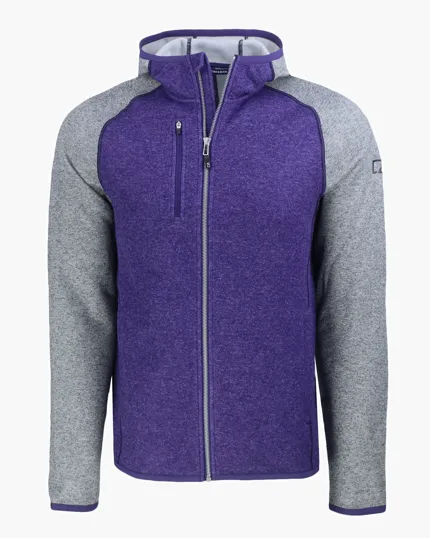 Men's Full Zip Hooded Sweater-Knit Jacket — view 13