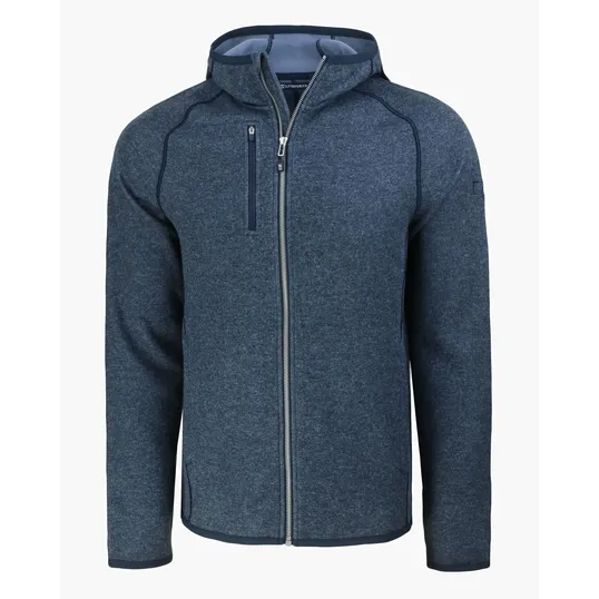 Men's Full Zip Hooded Sweater-Knit Jacket — view 15