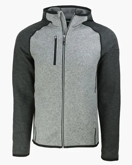 Men's Full Zip Hooded Sweater-Knit Jacket — view 16