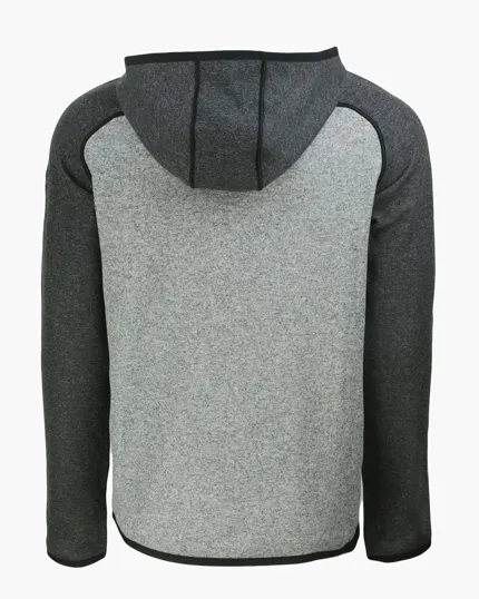 Men's Full Zip Hooded Sweater-Knit Jacket — view 24