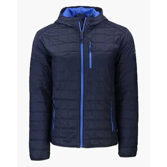 Rainier Recycled Insulated Puffer Full Zip Hooded Jacket — view 6
