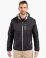Rainier Recycled Insulated Puffer Full Zip Hooded Jacket — view 3