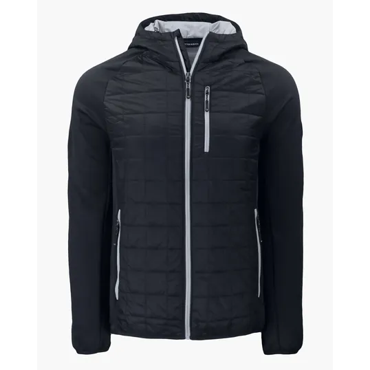 Rainier Recycled Insulated Hybrid Puffer Full Zip Jacket — view 4