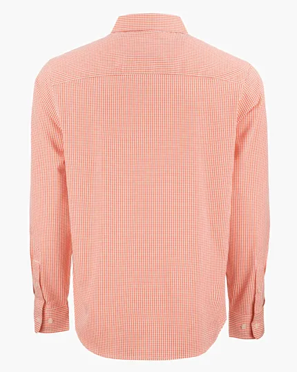 Skyline Recycled Gingham Men's Long Sleeve Button Down Dress Shirt — view 25